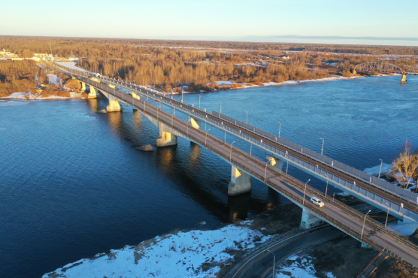 Область запускает новый мост-гигант через Волхов в Киришах